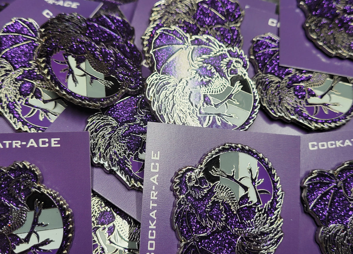 Cockatr-ACE Pride Pin – Kandorin Creations