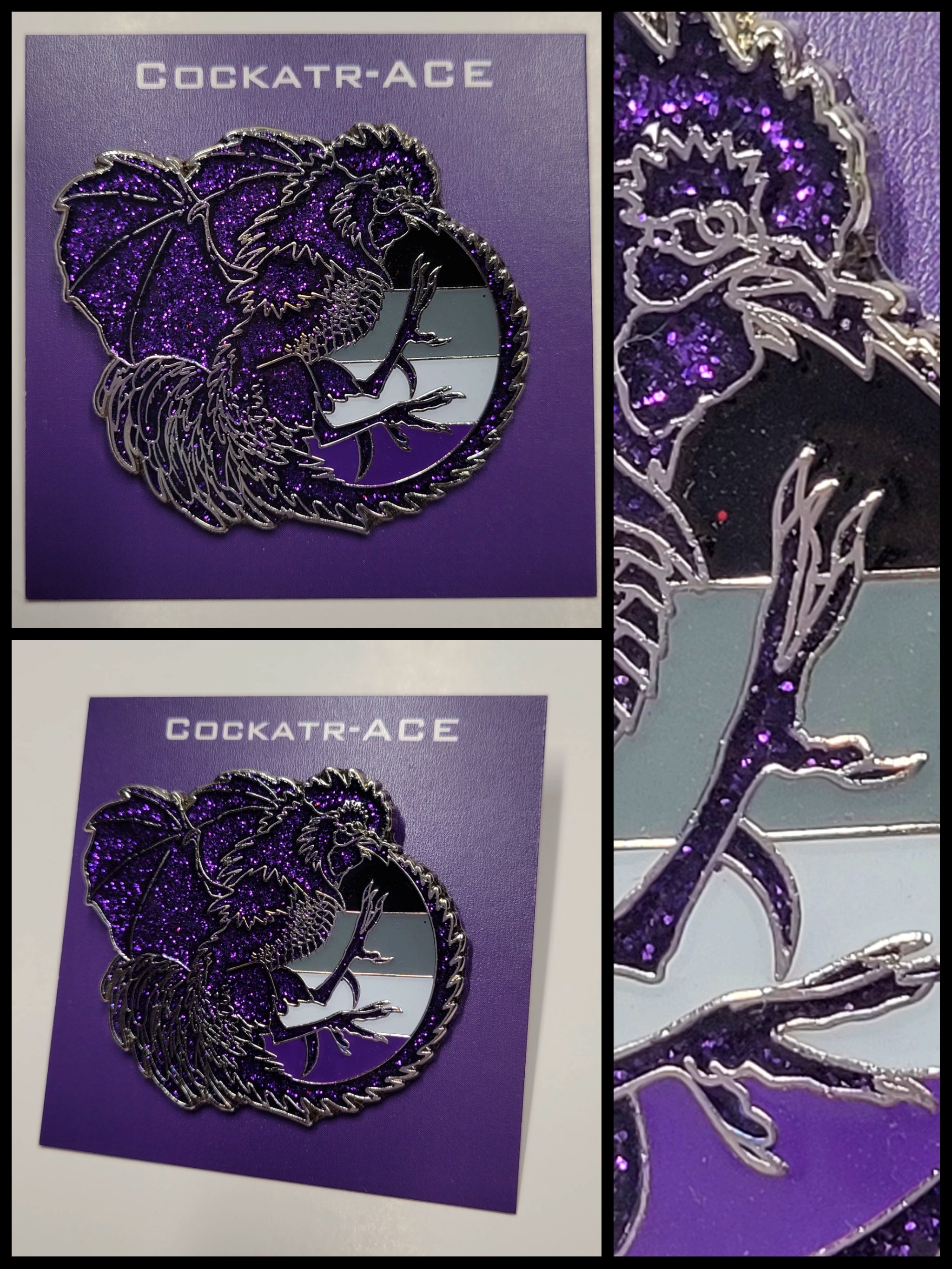 Cockatr-ACE Pride Pin – Kandorin Creations